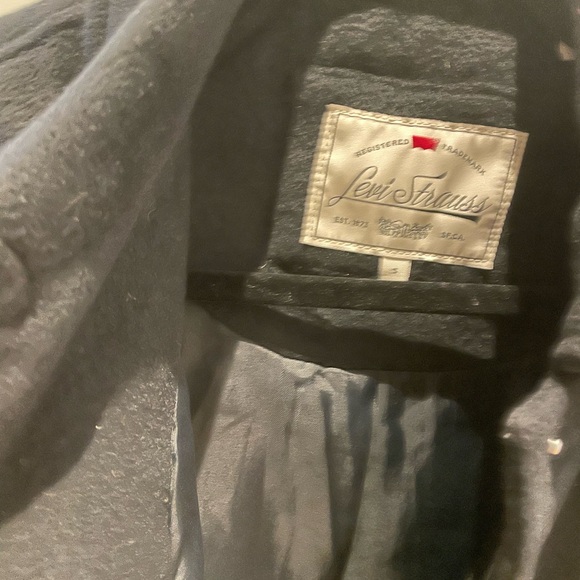 Levi's Navy Blue Western Jacket with White Embroidery - Picture 3 of 4